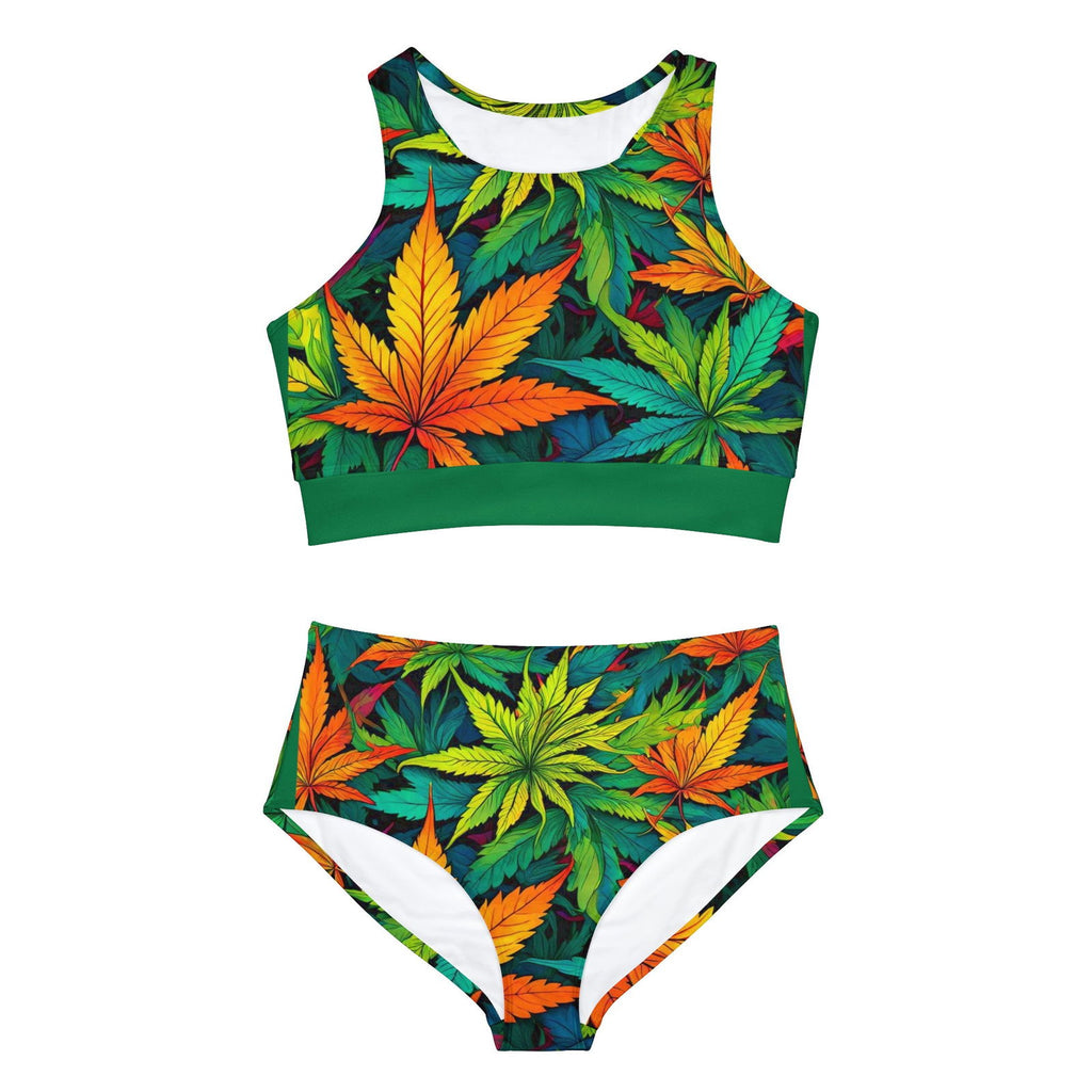 420 Happy Sporty Bikini Set (AOP) - S-Mart Shop Smart Treasures