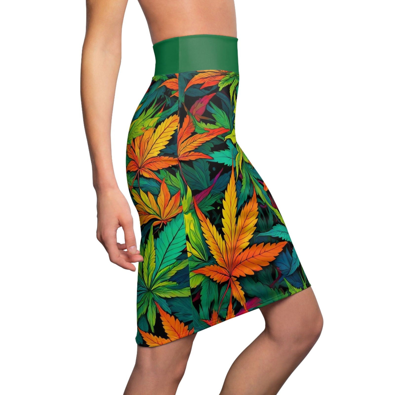 420 Happy Women's Pencil Skirt (AOP) - S-Mart Shop Smart Treasures