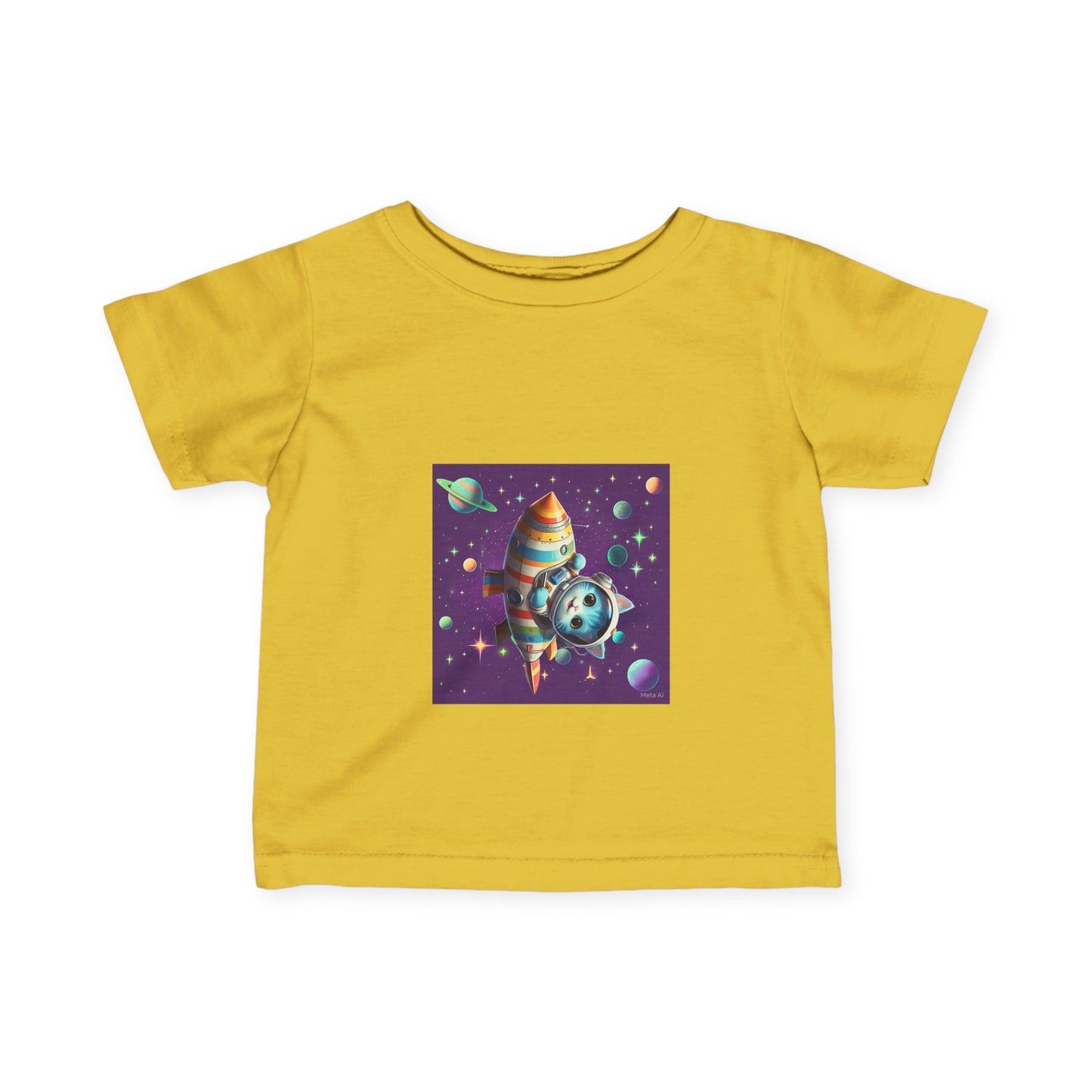 Cute Space-Themed Infant Tee - Adorable Baby Shirt for Young Explorers