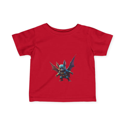 Cute Bat Man Super Hero Infant Tee for Playful Kids | Fun Graphic T-Shirt