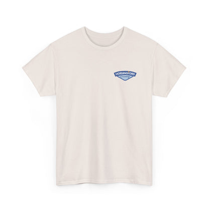 Horningford Creamery Unisex Heavy Cotton Tee - Farm Fresh Design with Cow Graphic