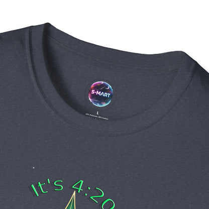 It's 420 Somewhere Vibes Unisex T-Shirt - Perfect for Cannabis Enthusiasts, Gifts, Festivals, Casual Wear, and Celebrations! - S-Mart Shop Smart Treasures