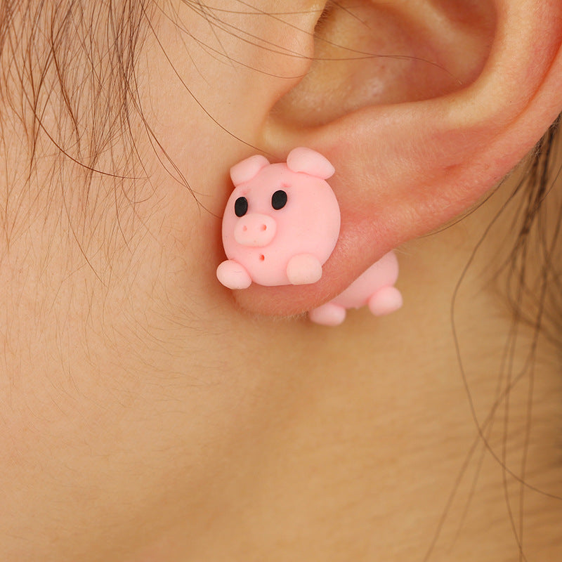 Pig earrings