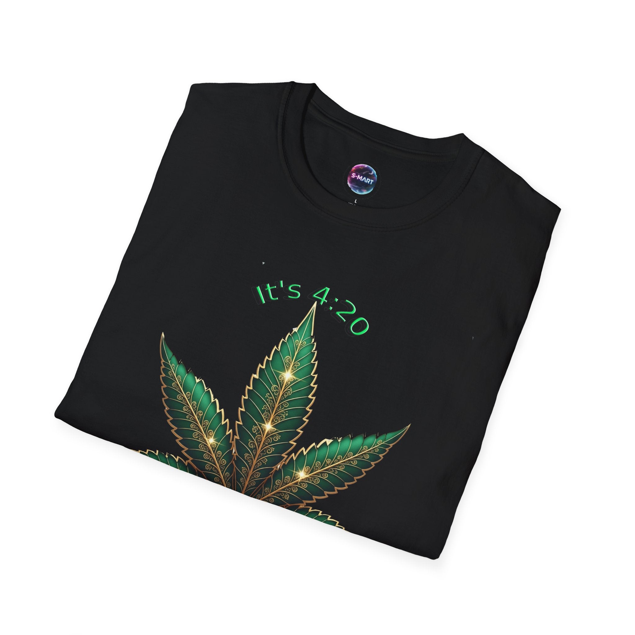It's 420 Somewhere Vibes Unisex T-Shirt - Perfect for Cannabis Enthusiasts, Gifts, Festivals, Casual Wear, and Celebrations! - S-Mart Shop Smart Treasures