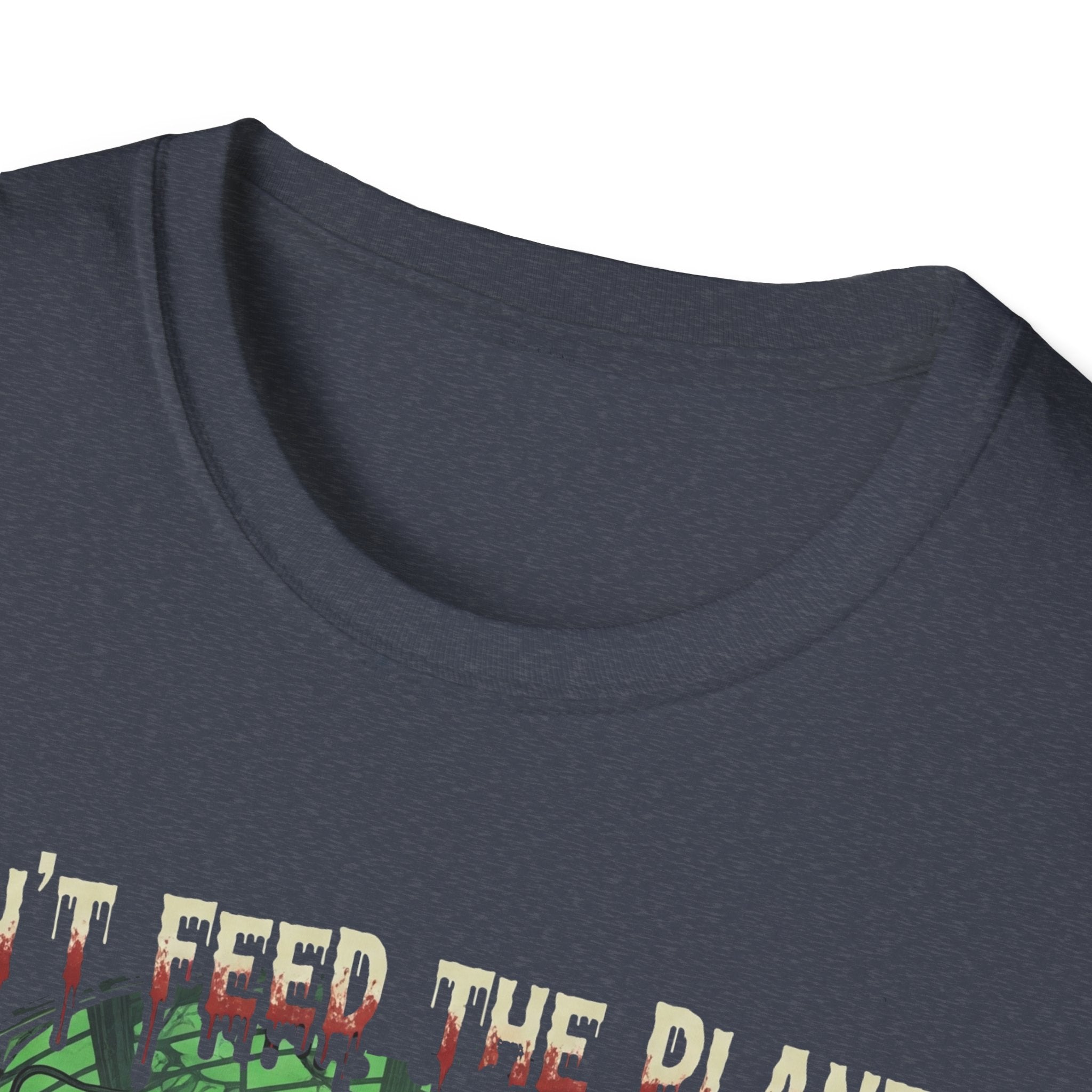 Don't Feed the Plants Unisex Softstyle T-Shirt, Horror T-Shirt, Halloween Shirt, Plant Lover Gift, Quirky Graphic Tee