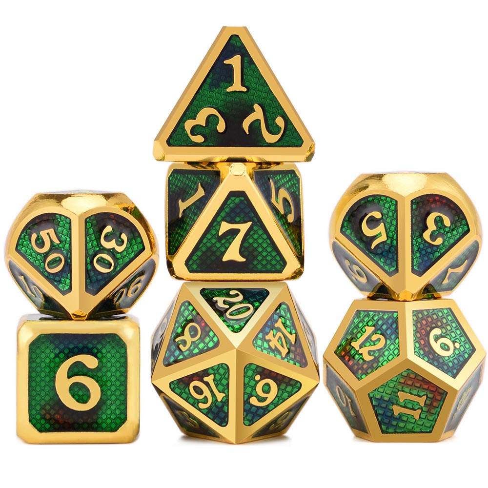 Metal game dice