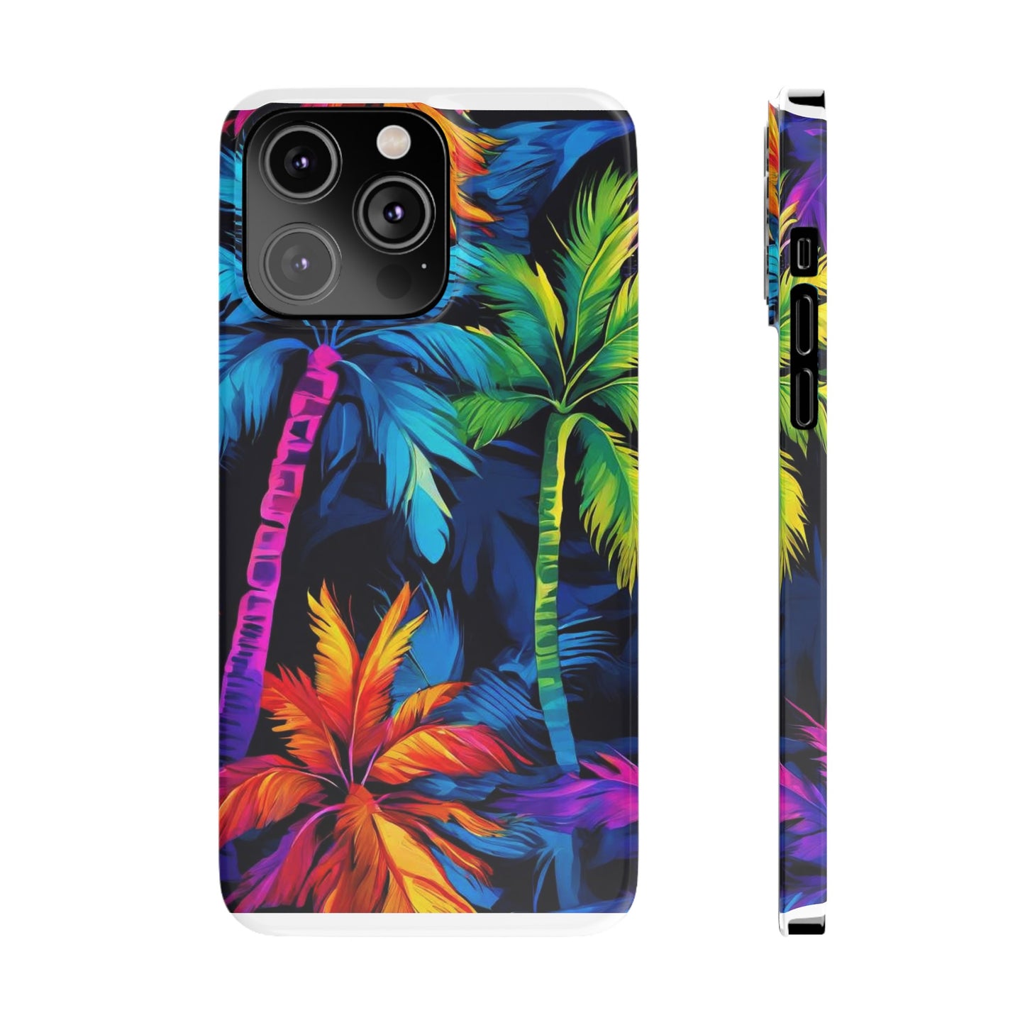 Dark Palm Slim Phone Cases