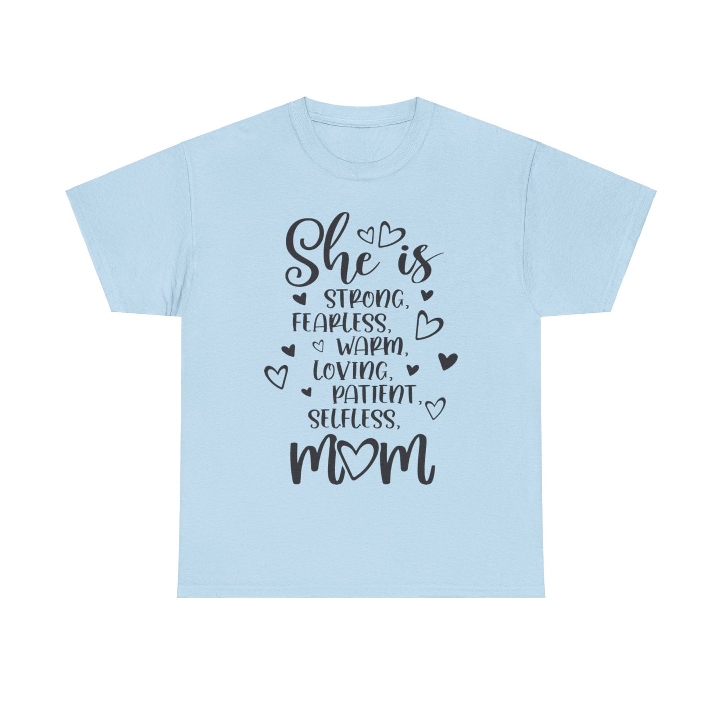 She is mom Unisex Heavy Cotton Tee