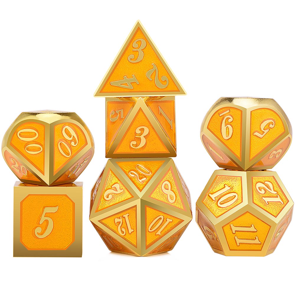 Metal game dice