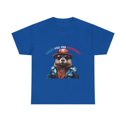 Punxy Phil For President Unisex Heavy Cotton Tee