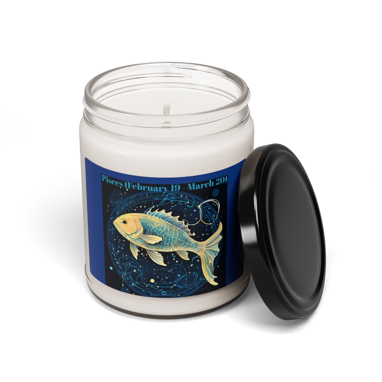 Astrology Pisces Scented Soy Candle - 9oz, Zodiac Decor & Perfect Gift