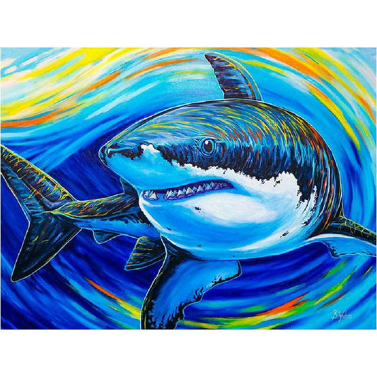 Colorful Shark Diamond Painting