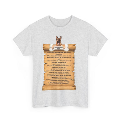 10 commandments Of A Cat Unisex Heavy Cotton Tee