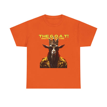 The G.O.A.T Greatest Of All Time submit custom order to add your name!   Unisex Heavy Cotton Tee