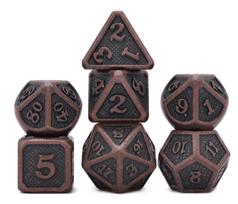 Metal game dice