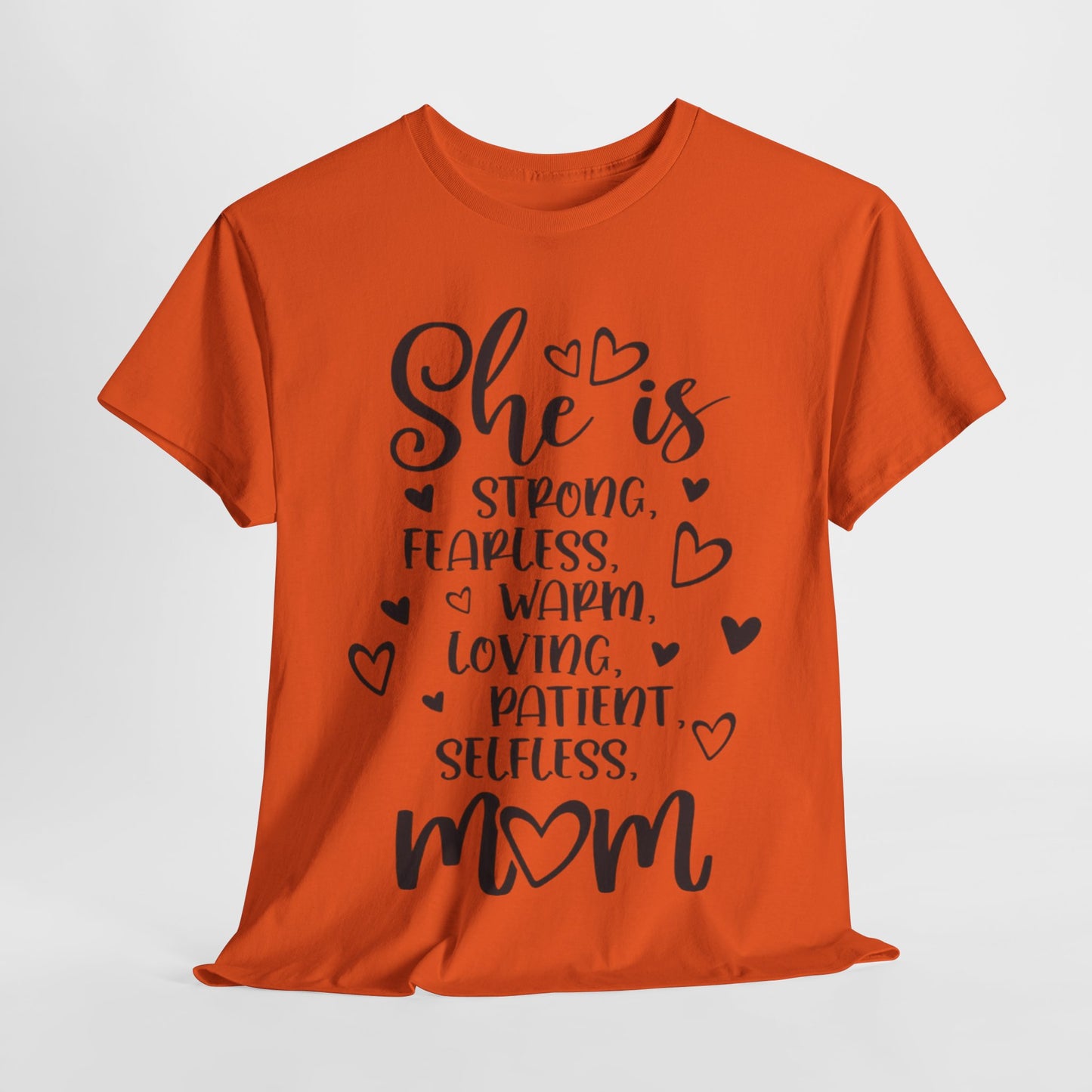 She is mom Unisex Heavy Cotton Tee