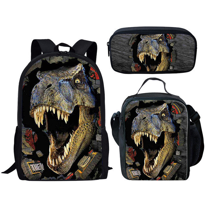 Backpack Dinosaur Schoolbag Children's Meal Bag