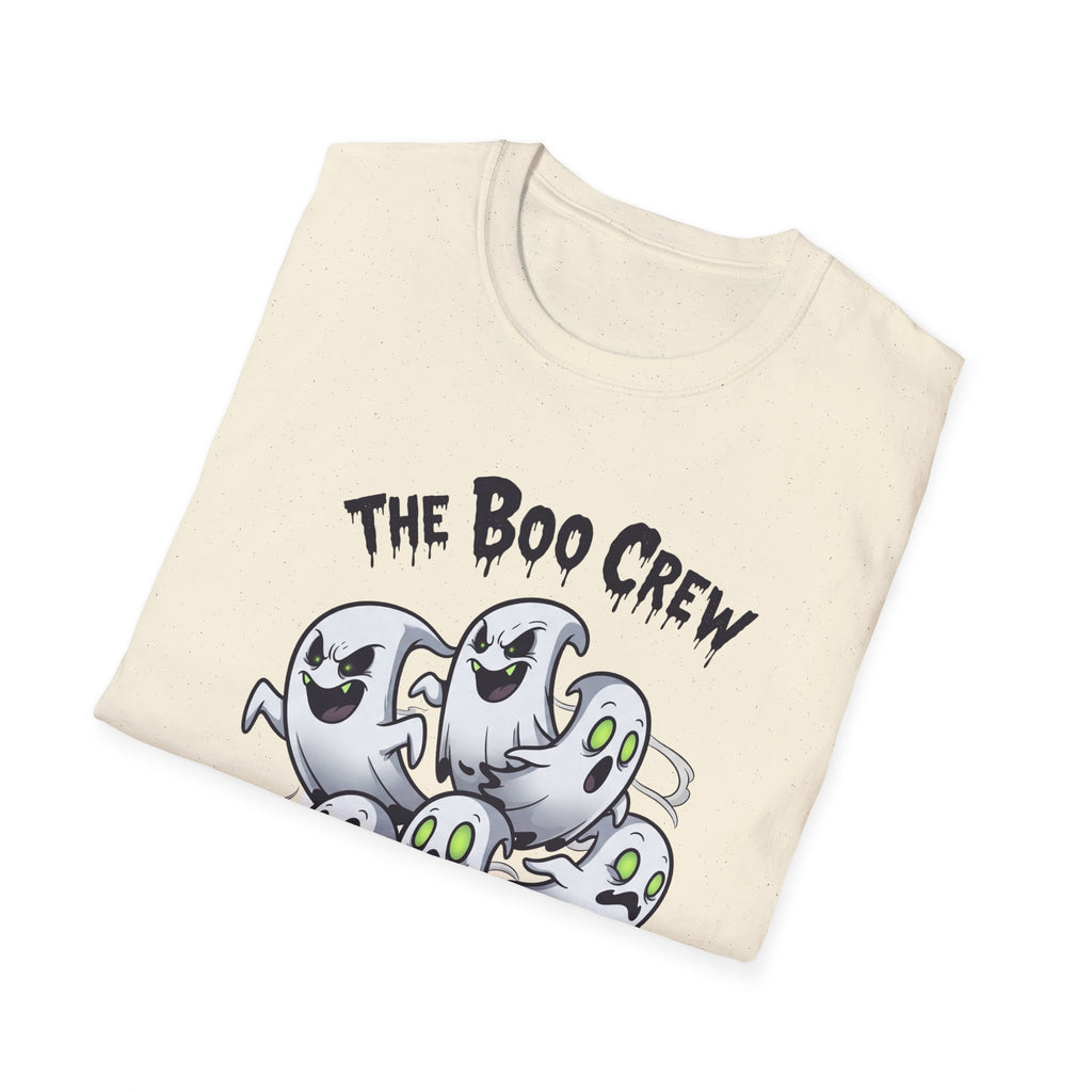 The Boo Crew T-Shirt - Spooky Halloween Tee, Unisex Casual Wear, Perfect for Trick-or-Treat, Halloween Party, Gift for Ghost Lovers