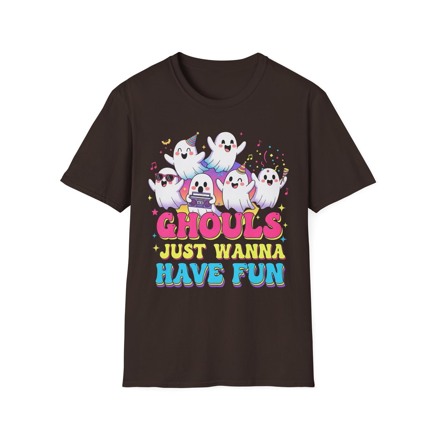 Ghoulish Fun T-Shirt, Ghost Theme Tee, Unisex Halloween Shirt, Cute Spooky Apparel, Fun Costume Idea, Party Outfit