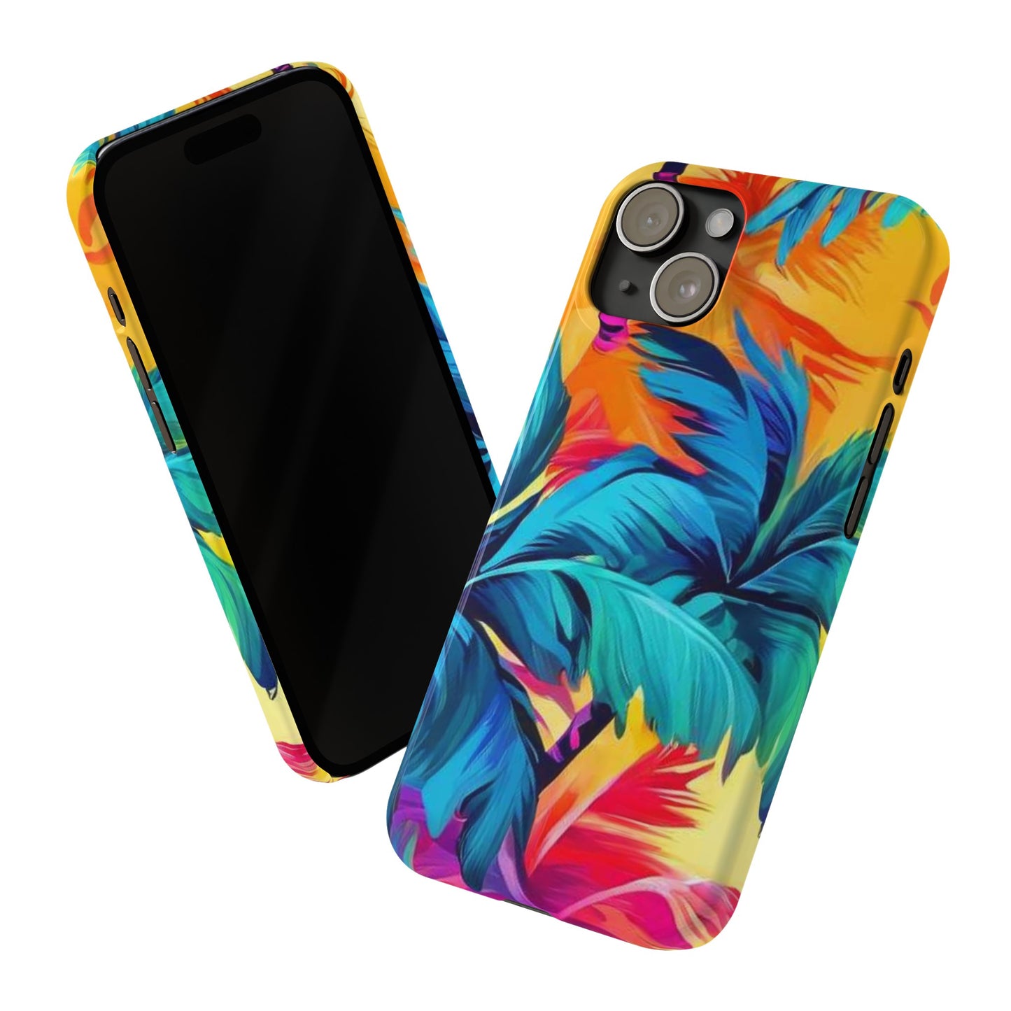 Rainbow Palm Slim Phone Cases