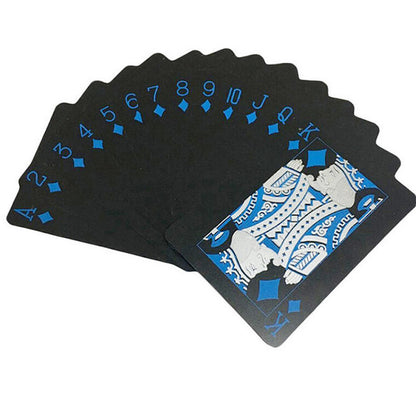 Waterproof Black Plastic Poker Board Game Card PVC Magic Playing Card Solitaire