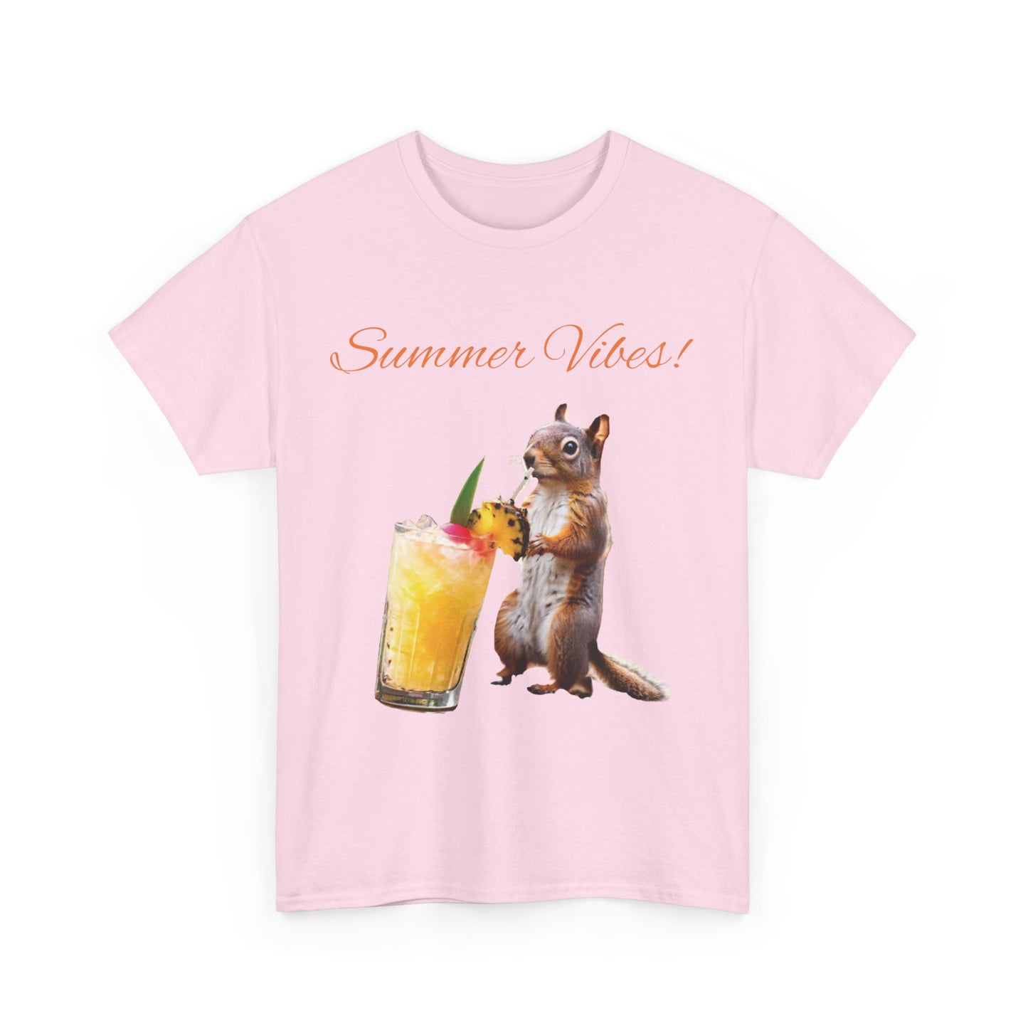 Summer Squirrel Chill Unisex Heavy Cotton Tee