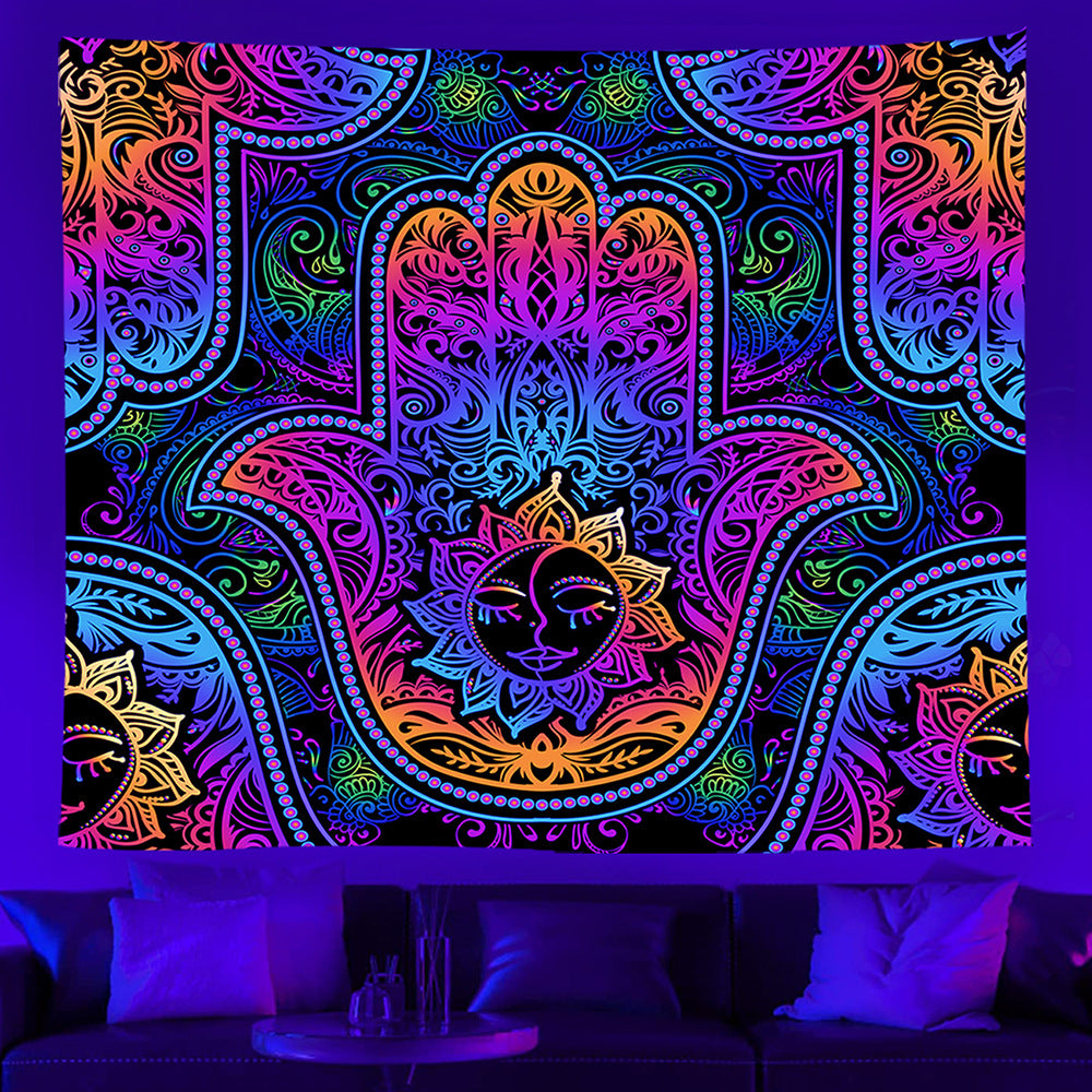 Luminous Psychedelic Tapestry Amazon Wall Tapestry Hanging Wall Background Cloth