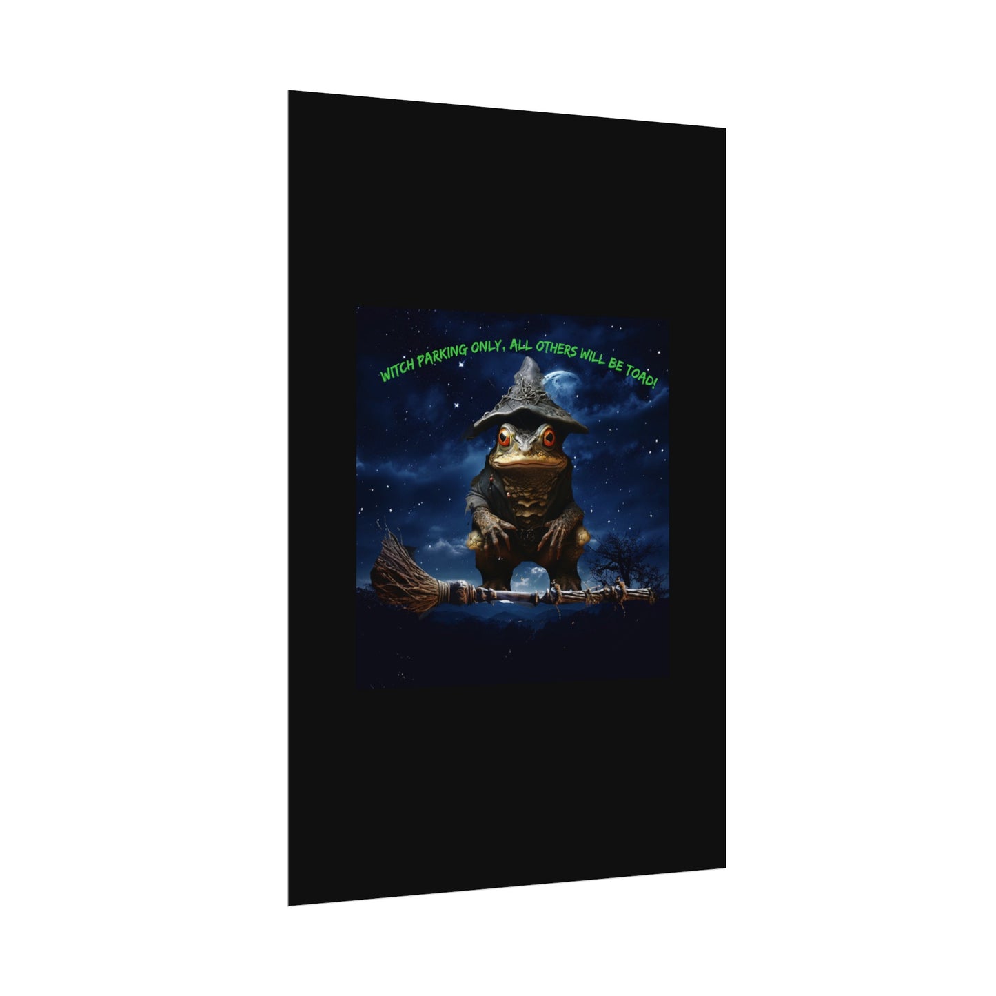 Witch Parking Only Toad Rolled Posters