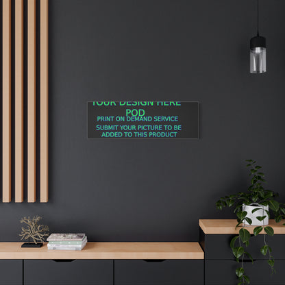 Custom Matte Canvas Print - Create Your Design