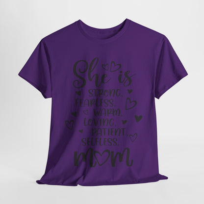 She is mom Unisex Heavy Cotton Tee