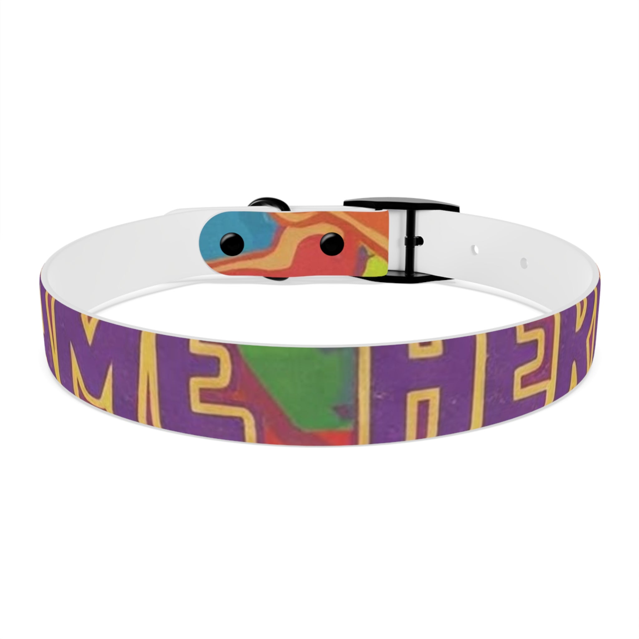 Vibrant Rainbow Dog Collar - Colorful Pet Accessory for Any Occasion