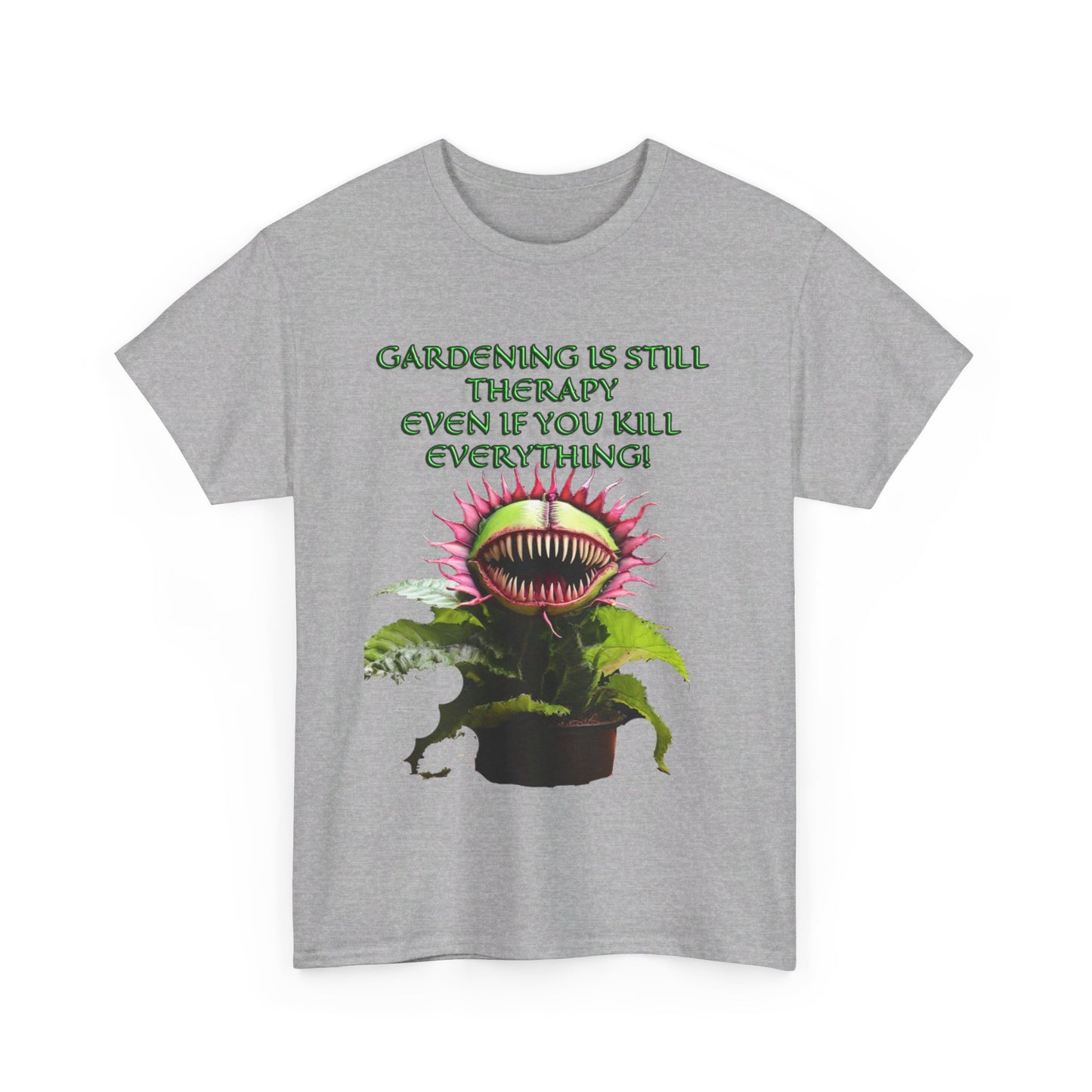 Gardening Is Therapy Unisex Heavy Cotton Tee