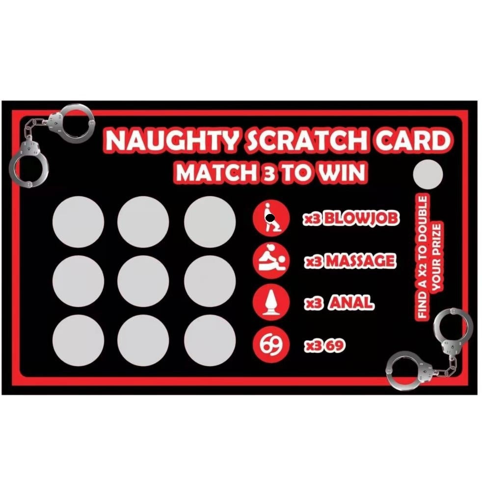 Valentine's Day Game Scratch Card