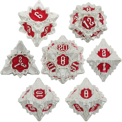 Metal Polyhedral Board Game Dice