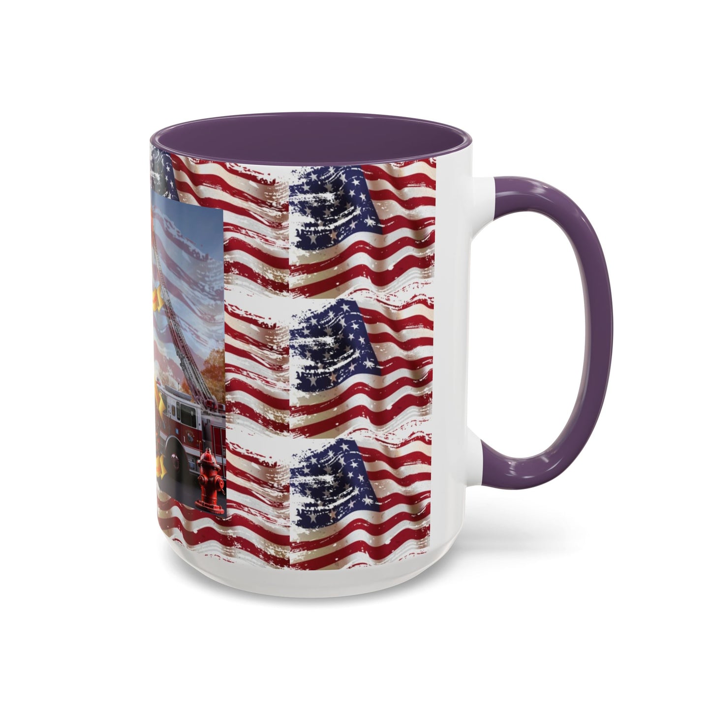 Juniata Terrace Fire 2025 Patriotic Firefighter Accent Coffee Mug - 11oz & 15oz