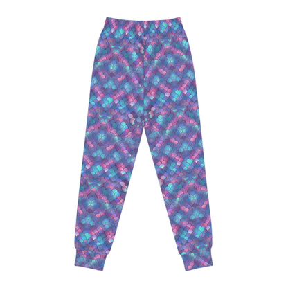 Youth Joggers with Colorful Geometric Pattern - Trendy Comfort for Active Kids