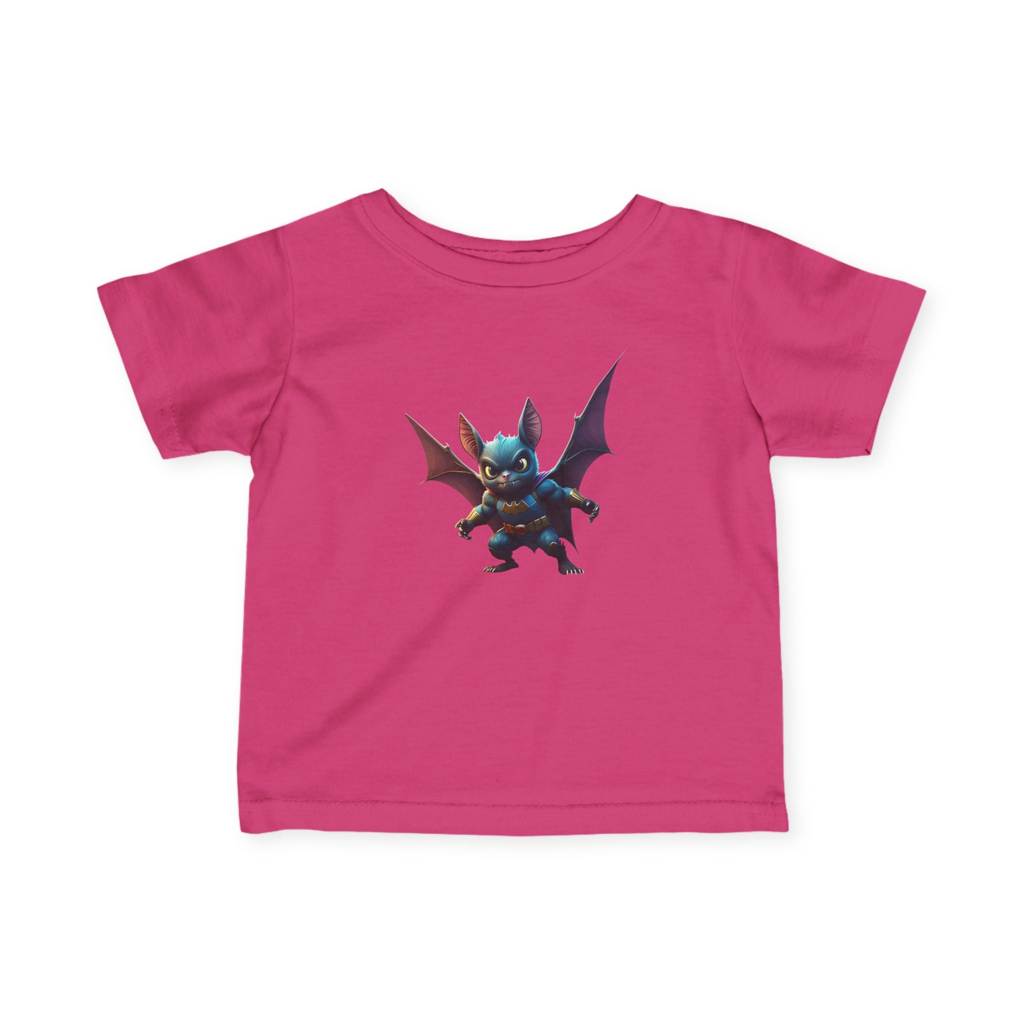 Cute Bat Man Super Hero Infant Tee for Playful Kids | Fun Graphic T-Shirt
