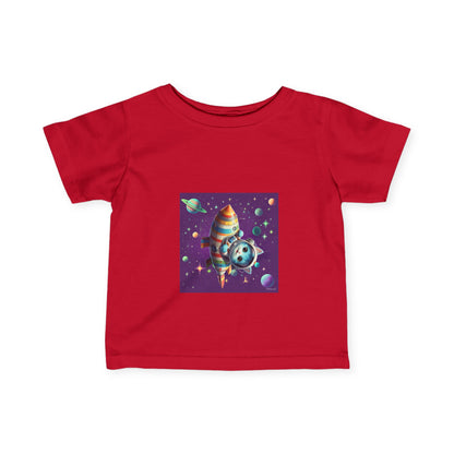 Cute Space-Themed Infant Tee - Adorable Baby Shirt for Young Explorers