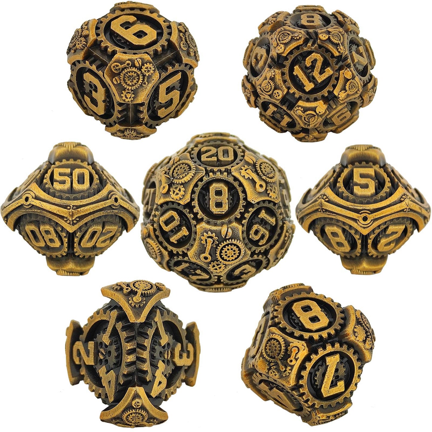 Metal Polyhedral Board Game Dice