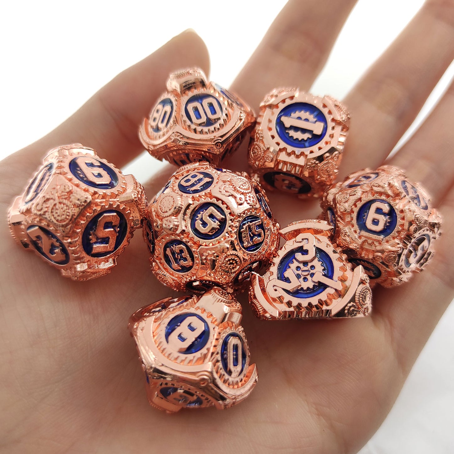 Metal Polyhedral Board Game Dice