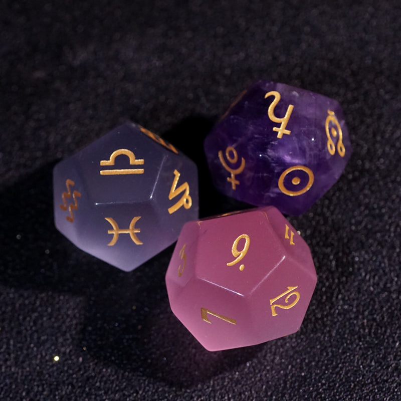 Gem Dice Mix And Match 3 Piece Set Of Stellar Dice 12 Planets