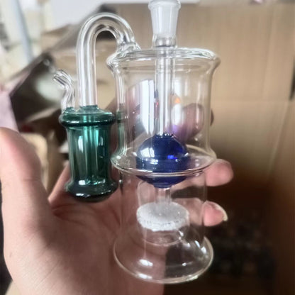 External Glass Pipe Mute Smoking Pot With Burning Pot Hose