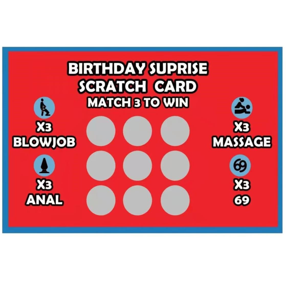 Valentine's Day Game Scratch Card