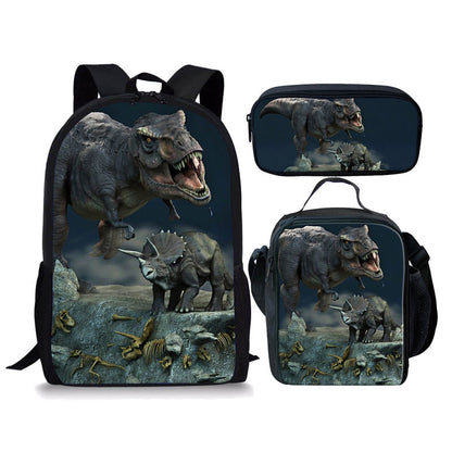 Backpack Dinosaur Schoolbag Children's Meal Bag