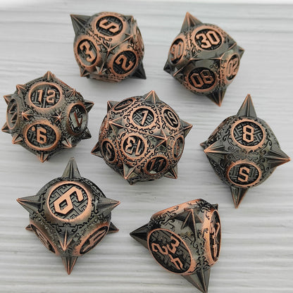 Metal Polyhedral Board Game Dice