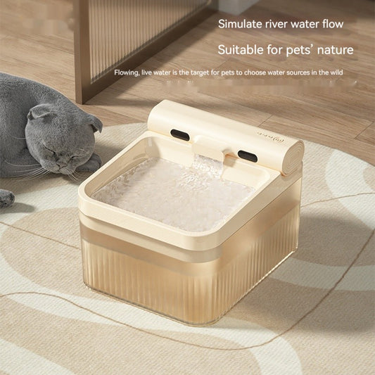 Plastic Pet Smart Water Dispenser Good-looking Triple Filter Drinking Bowl 4L Large Capacity Cat Water Feeder Pets Products