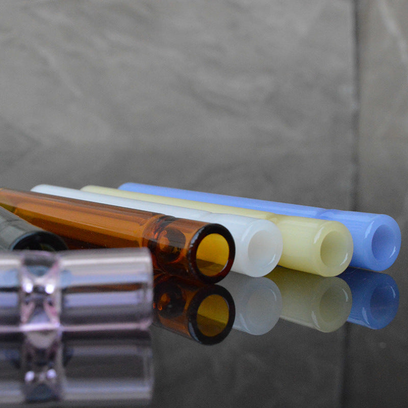 High Borosilicate Glass Shrinkage Type Straight Pipe Smoker Accessories