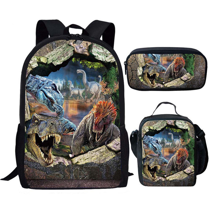 Backpack Dinosaur Schoolbag Children's Meal Bag