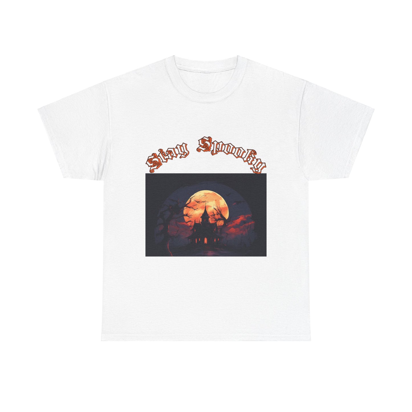 Stay Spooky Unisex Heavy Cotton Tee - Perfect for Halloween and Fall Celebrations