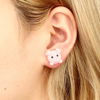 Pig earrings